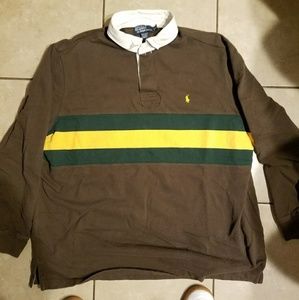 (2) Vintage polo Ralph Lauren fleece rugbys